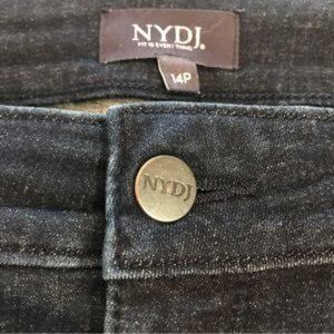 NYDJ Size 14P Marilyn Straight LiftxTuck Dark Wash